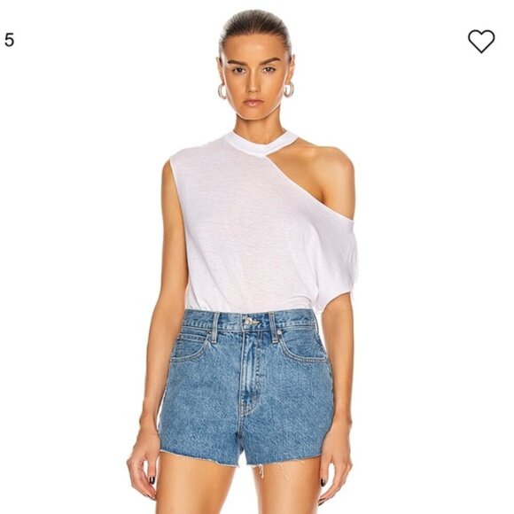 RtA Tops - NWT RTA Axel Cut-Out Tee in White Sz XXS